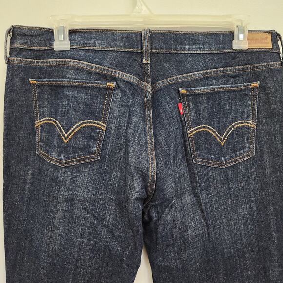 Levis 515 Boot Cut Jeans Women’s SIZE 16 Dark Wash Casual Preppy - Picture 5 of 12